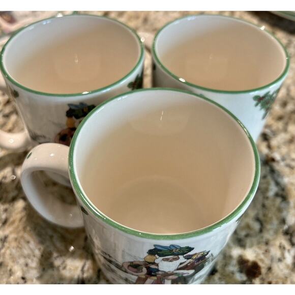 SPODE Collectible British + German Santa‎ Around World Mugs 1st 2nd Series Set 6 - Picture 12 of 14